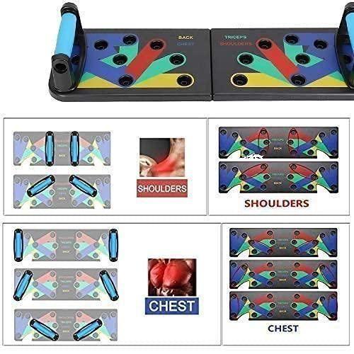 Color-Coded Push-Up Bar System | Strong Grip Handles for Total Body Workout