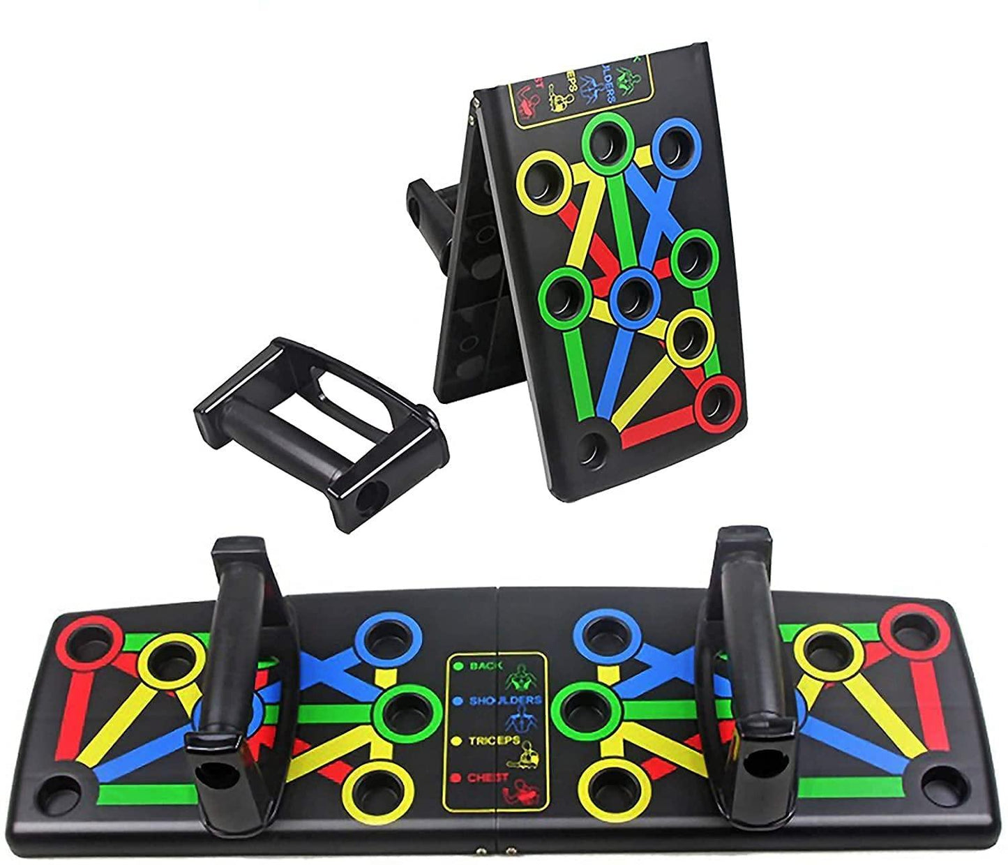 Color-Coded Push-Up Bar System | Strong Grip Handles for Total Body Workout