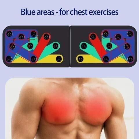 Color-Coded Push-Up Bar System | Strong Grip Handles for Total Body Workout